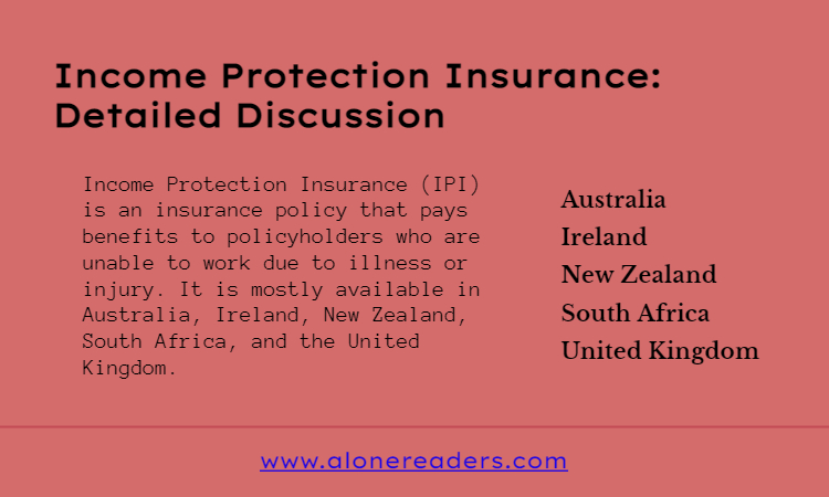 Income Protection Insurance: Detailed Discussion