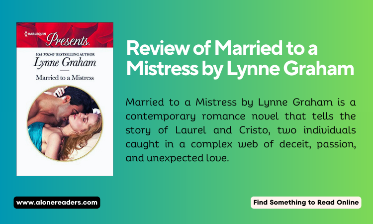 Review of Married to a Mistress by Lynne Graham