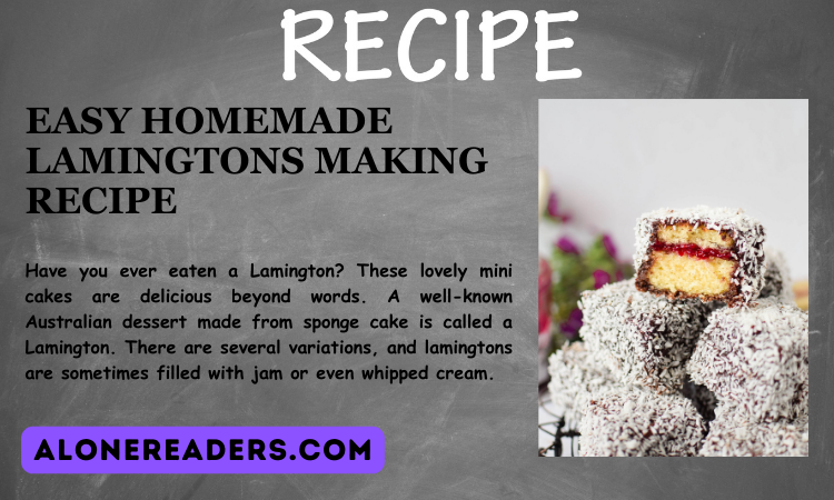 Easy Homemade Lamingtons Making Recipe