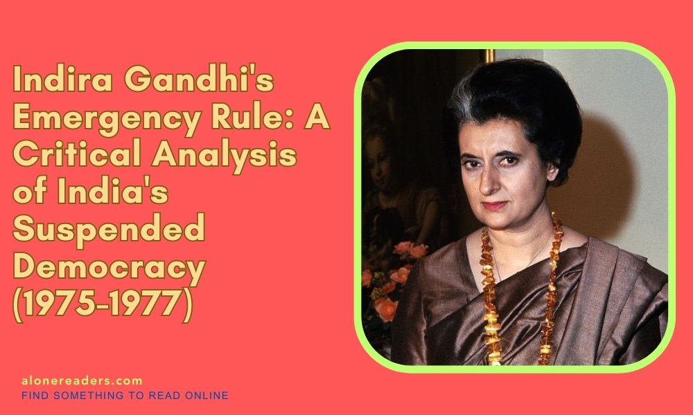 Indira Gandhi's Emergency Rule: A Critical Analysis of India's Suspended Democracy (1975-1977)