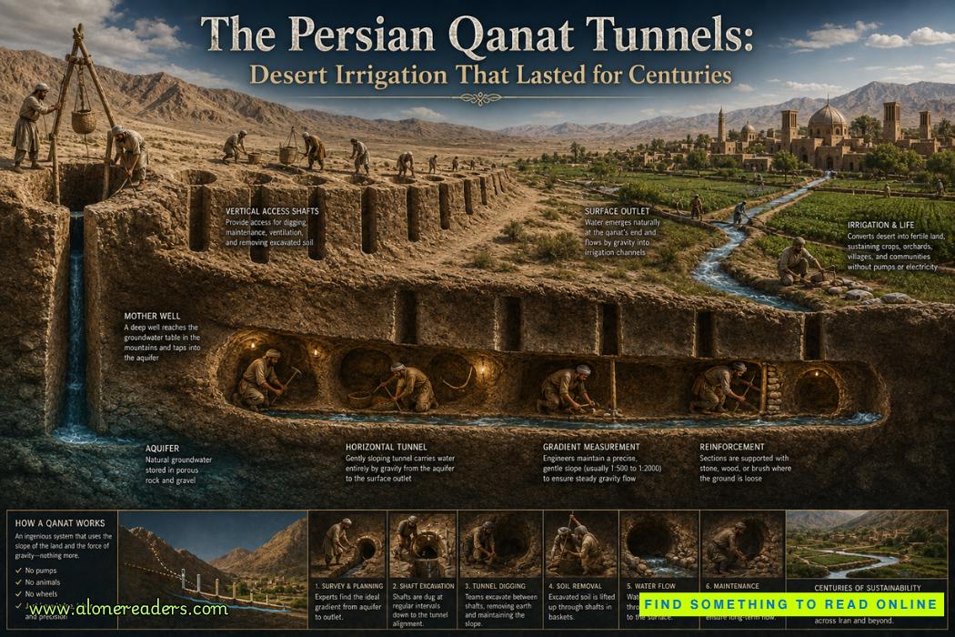 The Persian Qanat Tunnels: Desert Irrigation That Lasted for Centuries