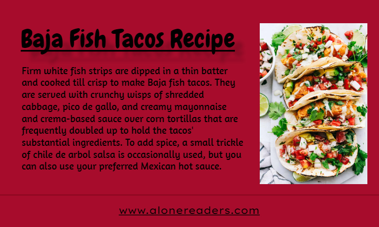 Baja Fish Tacos Recipe - AloneReaders.com