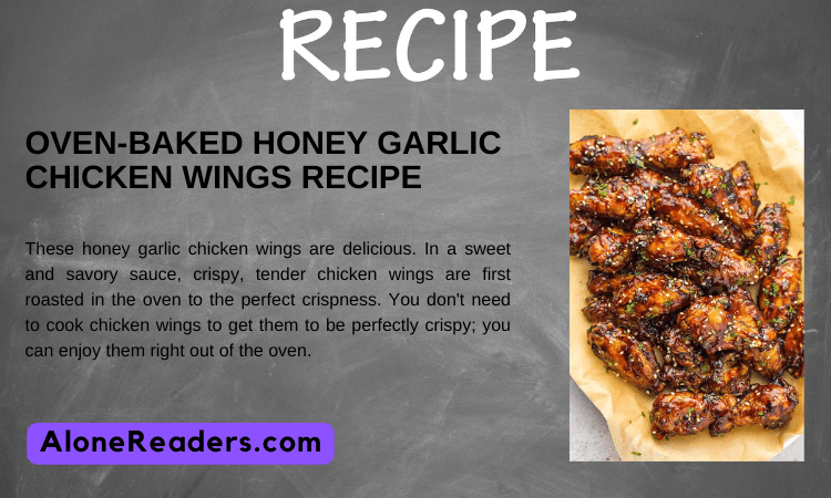 Oven-baked Honey Garlic Chicken Wings Recipe - AloneReaders.com