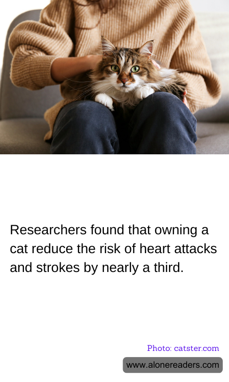 Researchers found that owning a cat reduce the risk of heart attacks and strokes by nearly a third.