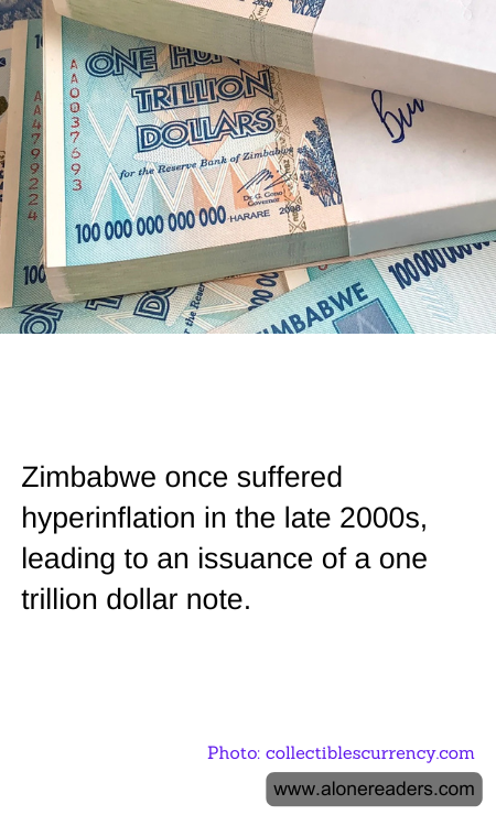 Zimbabwe once suffered hyperinflation in the late 2000s, leading to an issuance of a one trillion dollar note.