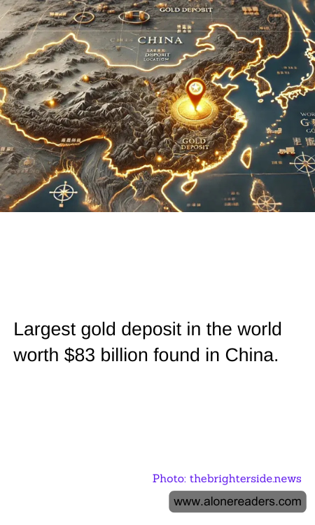 Largest gold deposit in the world worth $83 billion found in China.