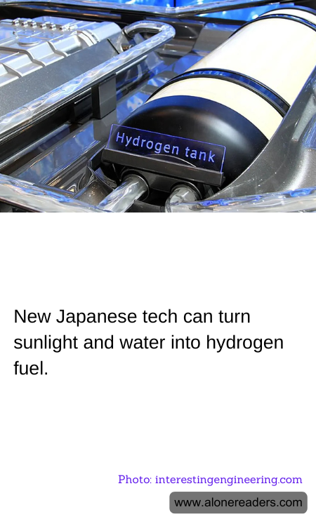 New Japanese tech can turn sunlight and water into hydrogen fuel.