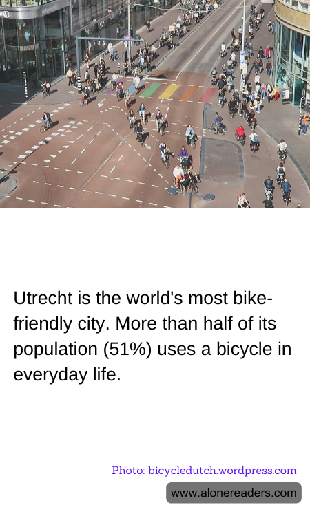 Utrecht is the world's most bike-friendly city. More than half of its population (51%) uses a bicycle in everyday life.