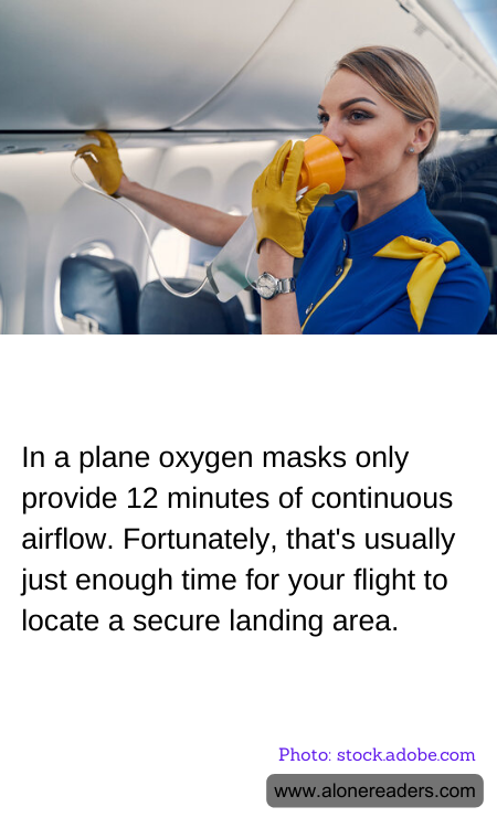 In a plane oxygen masks only provide 12 minutes of continuous airflow. Fortunately, that's usually just enough time for your flight to locate a secure landing area.