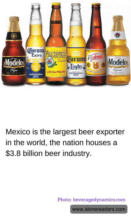 Mexico is the largest beer exporter in the world, the nation houses a $3.8 billion beer industry.