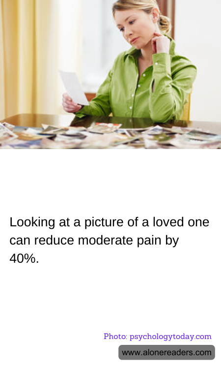 Looking at a picture of a loved one can reduce moderate pain by 40%.