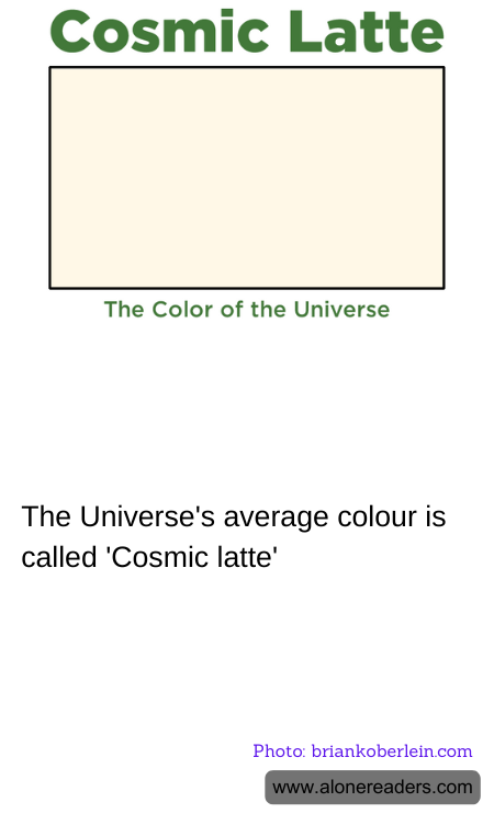 The Universe's average colour is called 'Cosmic latte'