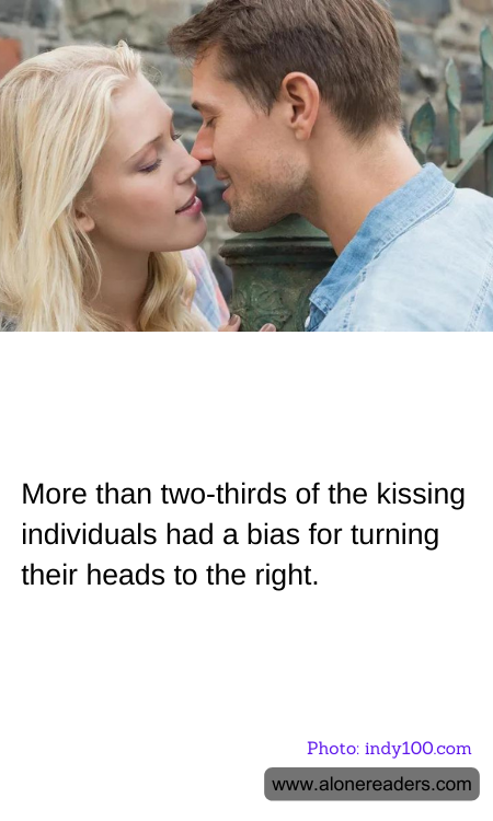 More than two-thirds of the kissing individuals had a bias for turning their heads to the right.