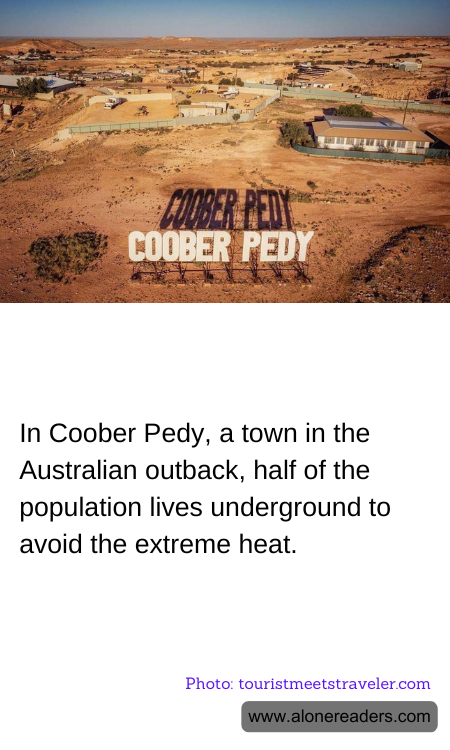 In Coober Pedy, a town in the Australian outback, half of the population lives underground to avoid the extreme heat.