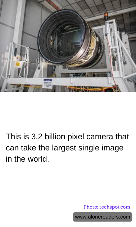 This is 3.2 billion pixel camera that can take the largest single image in the world.