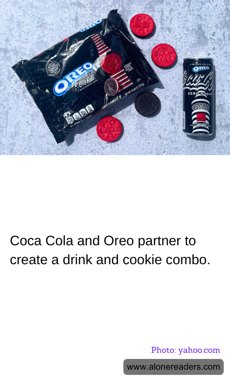 Coca Cola and Oreo partner to create a drink and cookie combo.