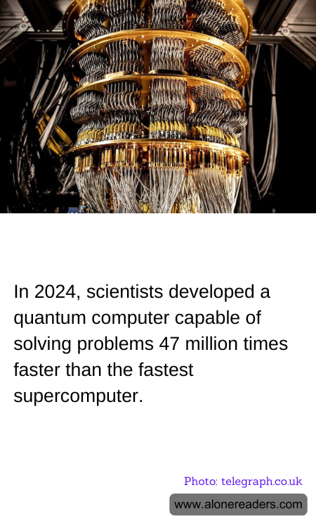 In 2024, scientists developed a quantum computer capable of solving problems 47 million times faster than the fastest supercomputer.