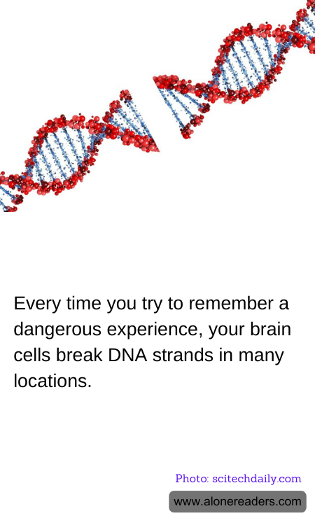 Every time you try to remember a dangerous experience, your brain cells break DNA strands in many locations.