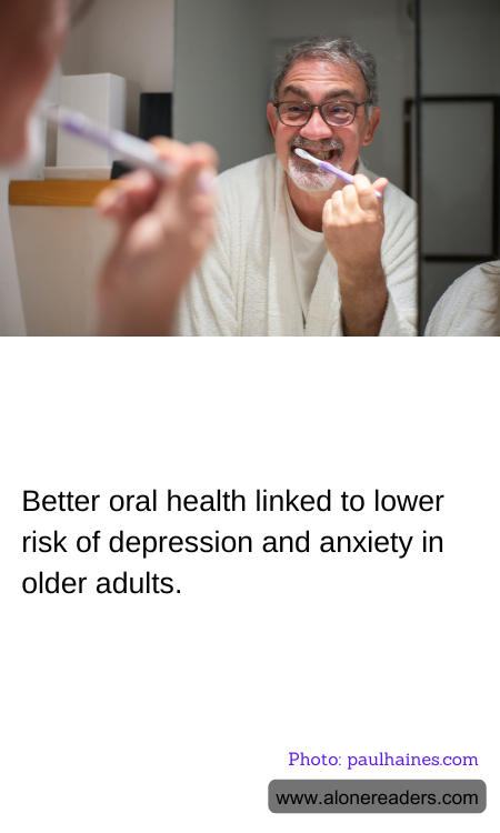 Better oral health linked to lower risk of depression and anxiety in older adults.