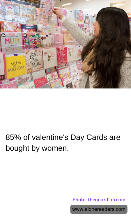 85% of valentine's Day Cards are bought by women.