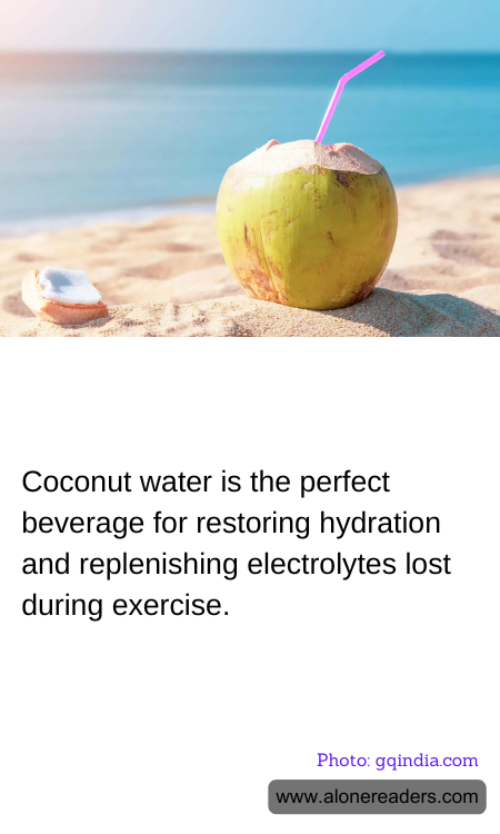 Coconut water is the perfect beverage for restoring hydration and replenishing electrolytes lost during exercise.