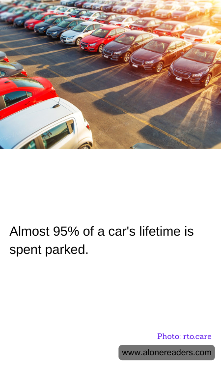 Almost 95% of a car's lifetime is spent parked.