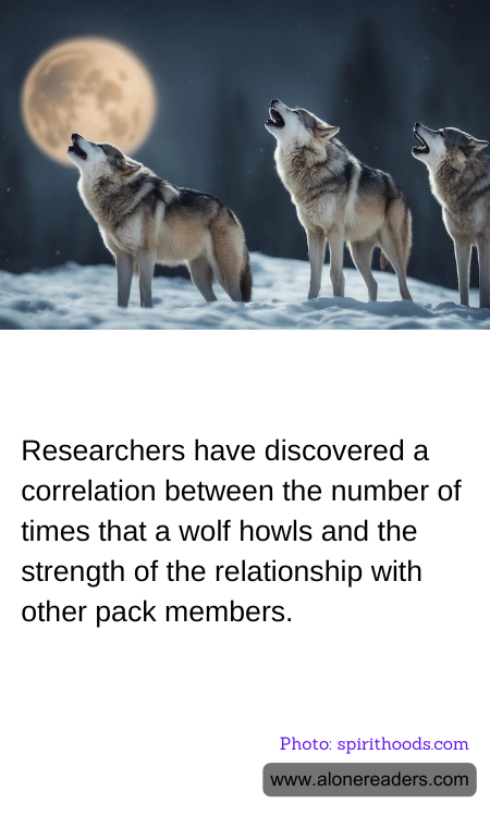 Researchers have discovered a correlation between the number of times that a wolf howls and the strength of the relationship with other pack members.