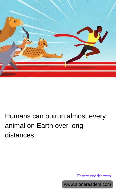 Humans can outrun almost every animal on Earth over long distances.