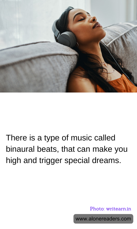 There is a type of music called binaural beats, that can make you high and trigger special dreams.