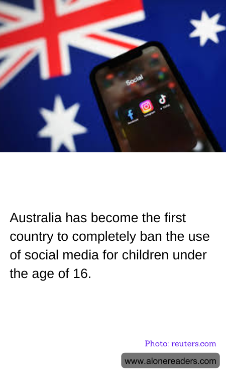Australia has become the first country to completely ban the use of social media for children under the age of 16.