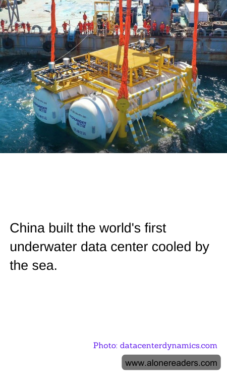 China built the world's first underwater data center cooled by the sea.
