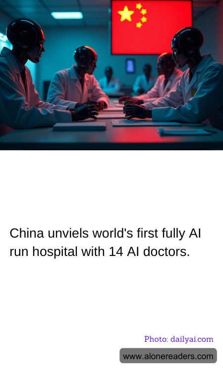 China unviels world's first fully AI run hospital with 14 AI doctors.