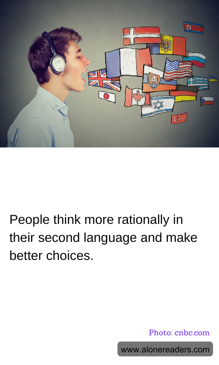 People think more rationally in their second language and make better choices.