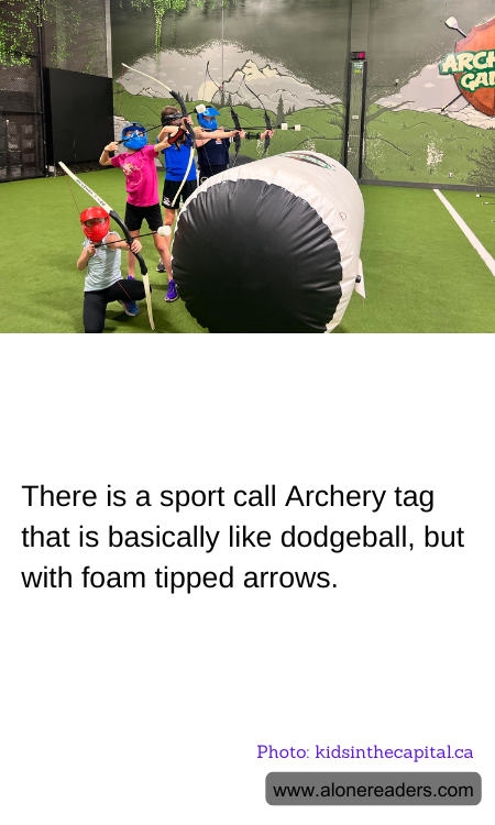 There is a sport call Archery tag that is basically like dodgeball, but with foam tipped arrows.
