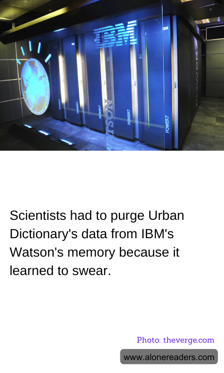 Scientists had to purge Urban Dictionary's data from IBM's Watson's memory because it learned to swear.