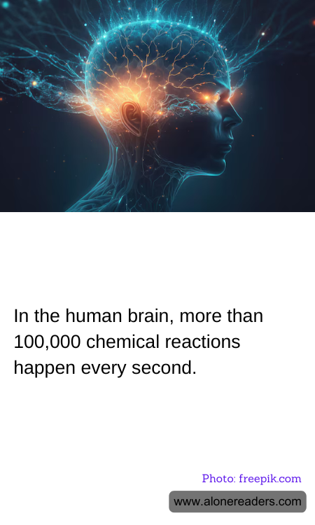 In the human brain, more than 100,000 chemical reactions happen every second.