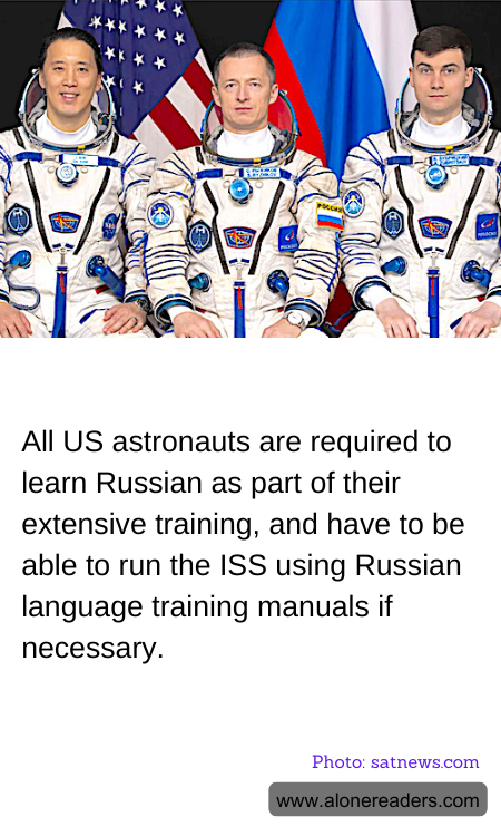 All US astronauts are required to learn Russian as part of their extensive training, and have to be able to run the ISS using Russian language training manuals if necessary.