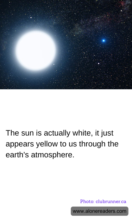 The sun is actually white, it just appears yellow to us through the earth's atmosphere.