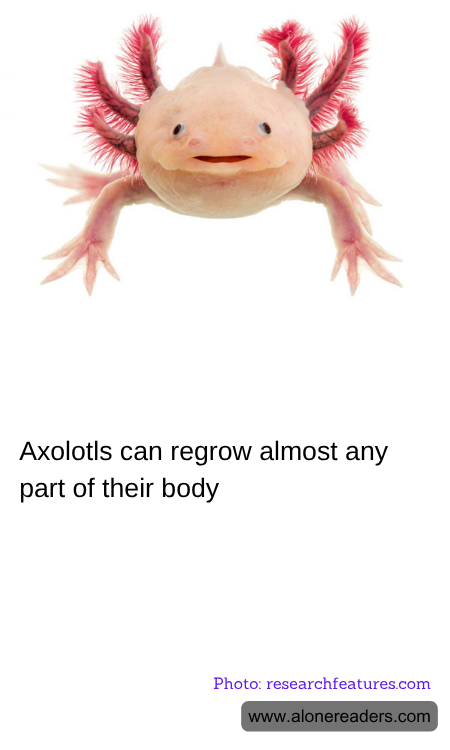 Axolotls can regrow almost any part of their body.