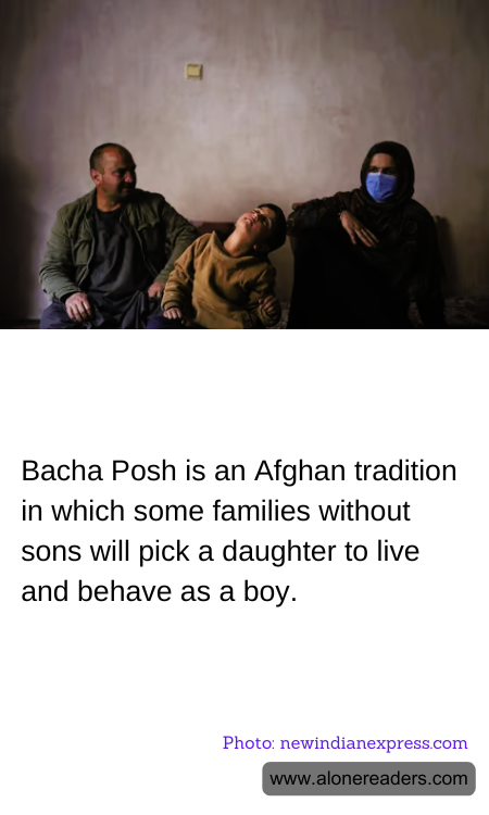 Bacha Posh is an Afghan tradition in which some families without sons will pick a daughter to live and behave as a boy.