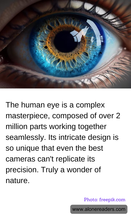 The human eye is a complex masterpiece, composed of over 2 million parts working together seamlessly. Its intricate design is so unique that even the best cameras can't replicate its precision. Truly a wonder of nature.