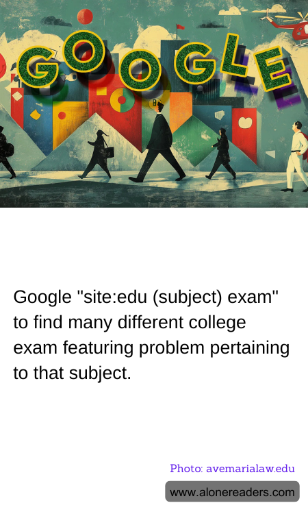 Google "site:edu (subject) exam" to find many different college exam featuring problem pertaining to that subject.