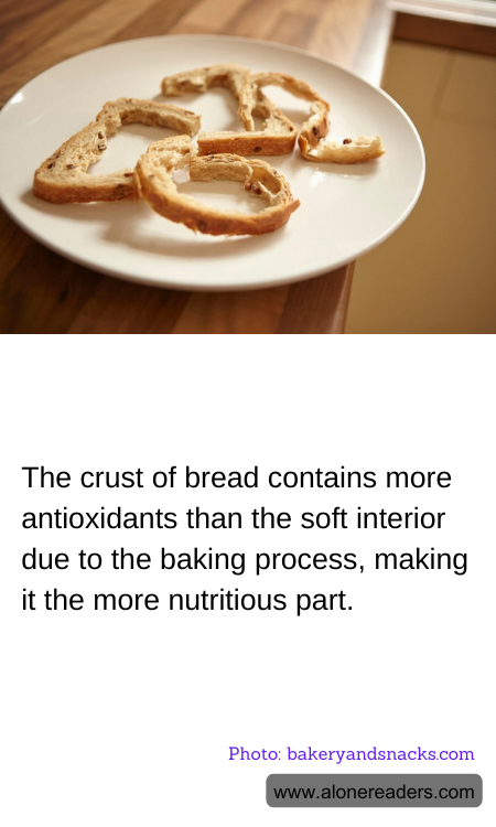 The crust of bread contains more antioxidants than the soft interior due to the baking process, making it the more nutritious part.