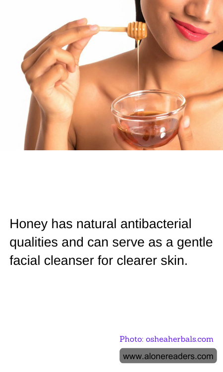 Honey has natural antibacterial qualities and can serve as a gentle facial cleanser for clearer skin.