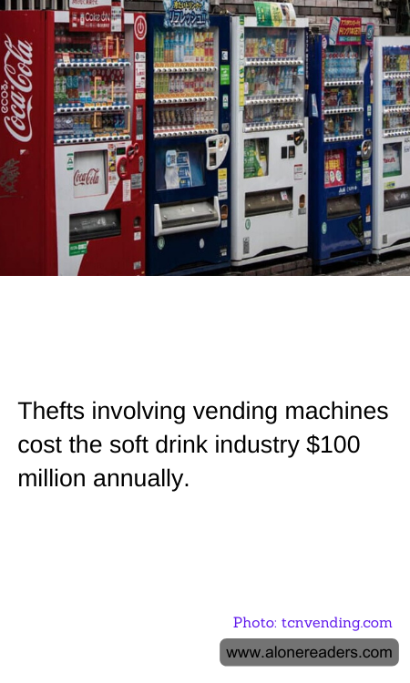 Thefts involving vending machines cost the soft drink industry $100 million annually.