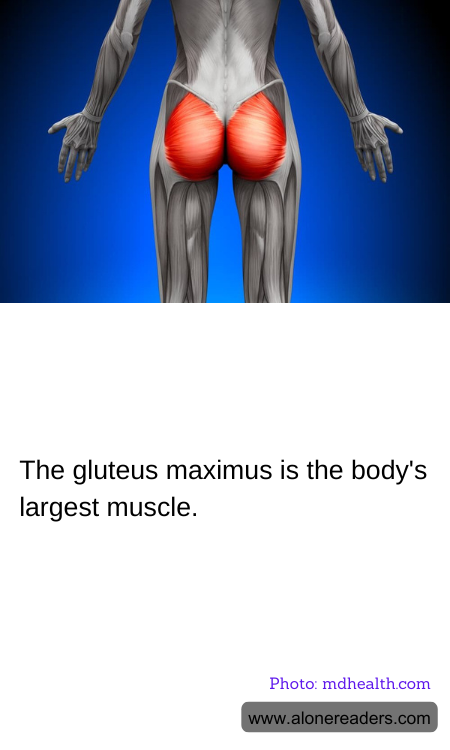 The gluteus maximus is the body's largest muscle.