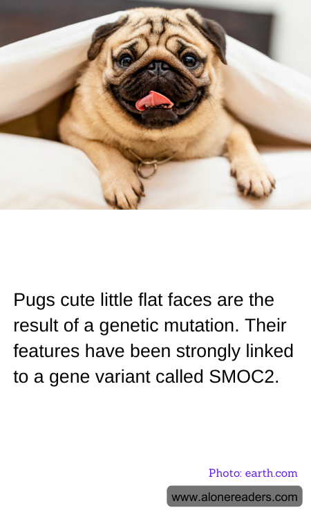 Pugs cute little flat faces are the result of a genetic mutation. Their features have been strongly linked to a gene variant called SMOC2.