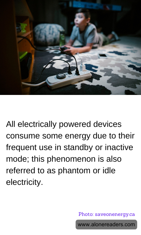 All electrically powered devices consume some energy due to their frequent use in standby or inactive mode; this phenomenon is also referred to as phantom or idle electricity.