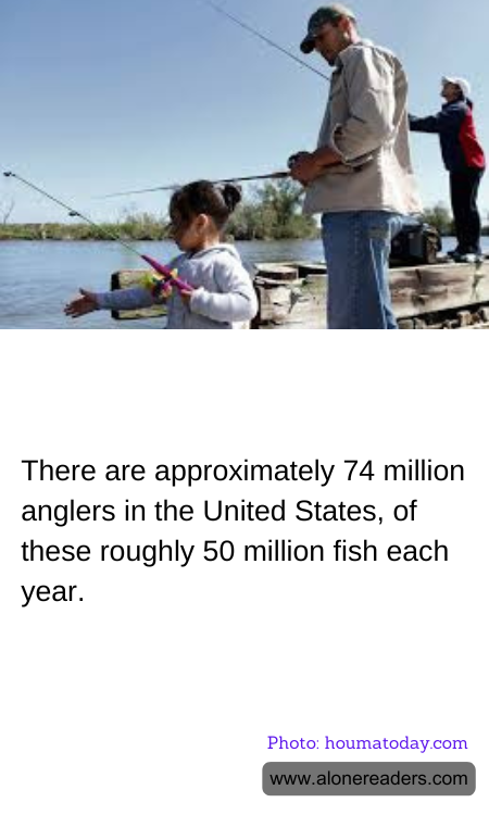 There are approximately 74 million anglers in the United States, of these roughly 50 million fish each year.