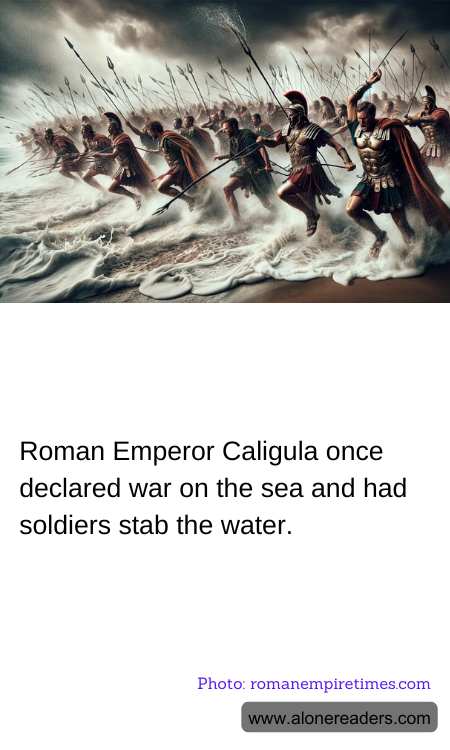 Roman Emperor Caligula once declared war on the sea and had soldiers stab the water.